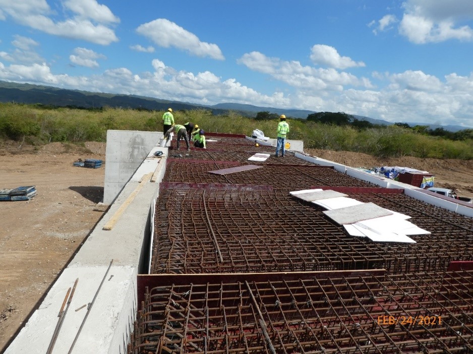 Duke Street, Top underpass structure - steel concrete reinforcement